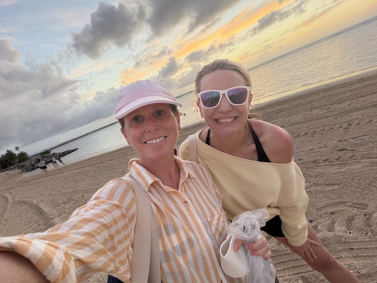 Sunset on the beach at Hyatt Grand Reserve, Puerto Rico